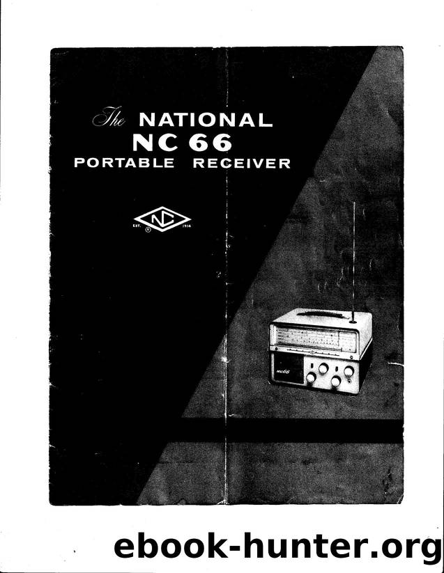 National NC66 AM-HF Reciever Manual by Unknown