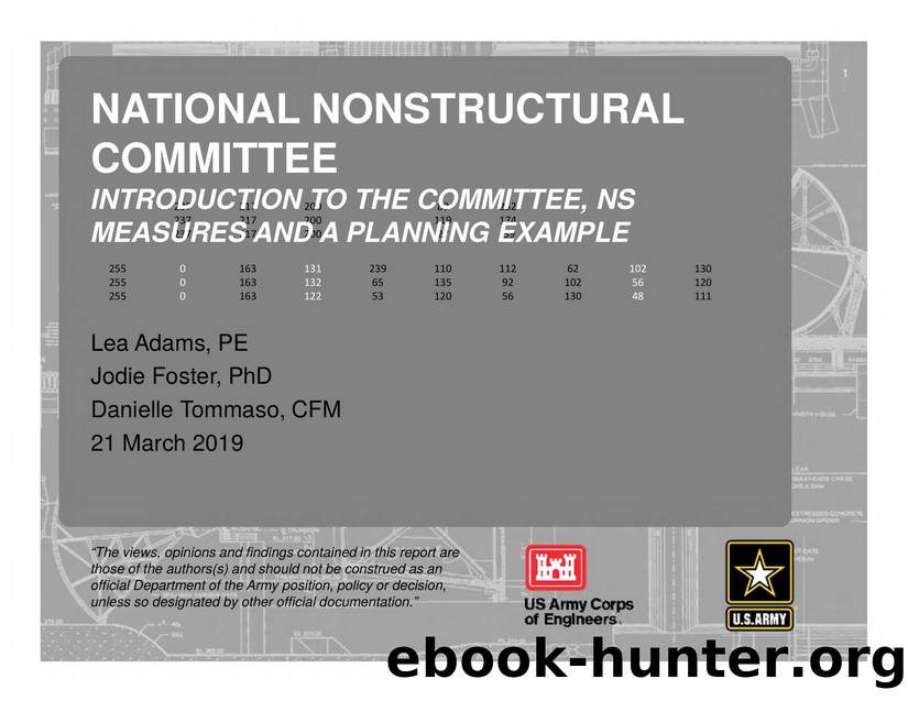 National Nonstructural Committee and Nonstructural Measures by Unknown