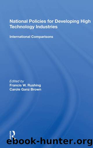 National Policies for Developing High Technology Industries: International Comparisons by Francis W Rushing