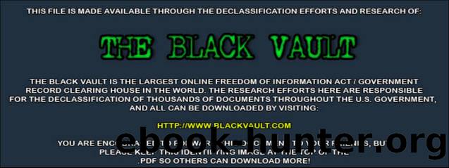 National Security Agency's UFO Files by FBI