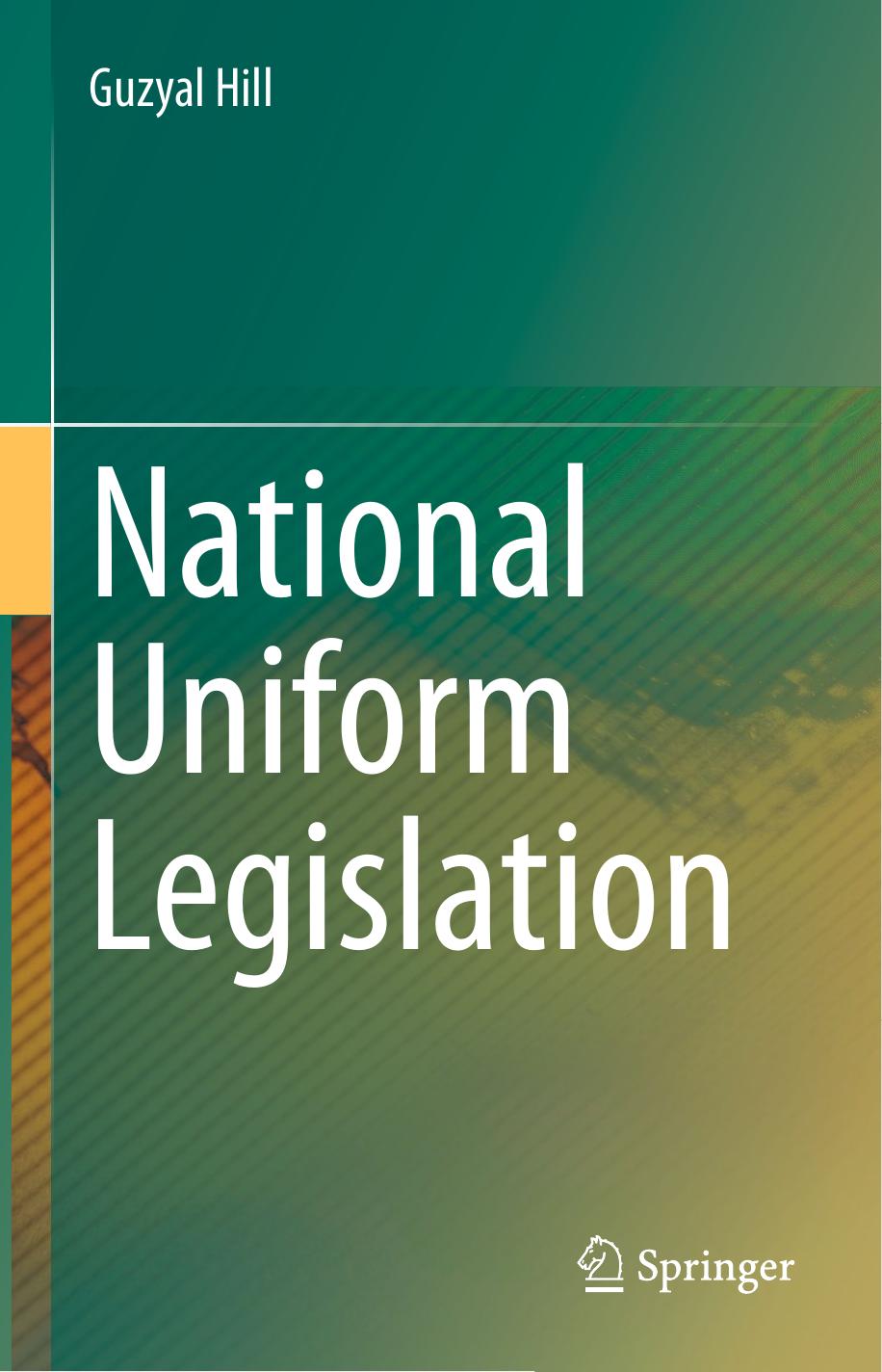 National Uniform Legislation by Unknown