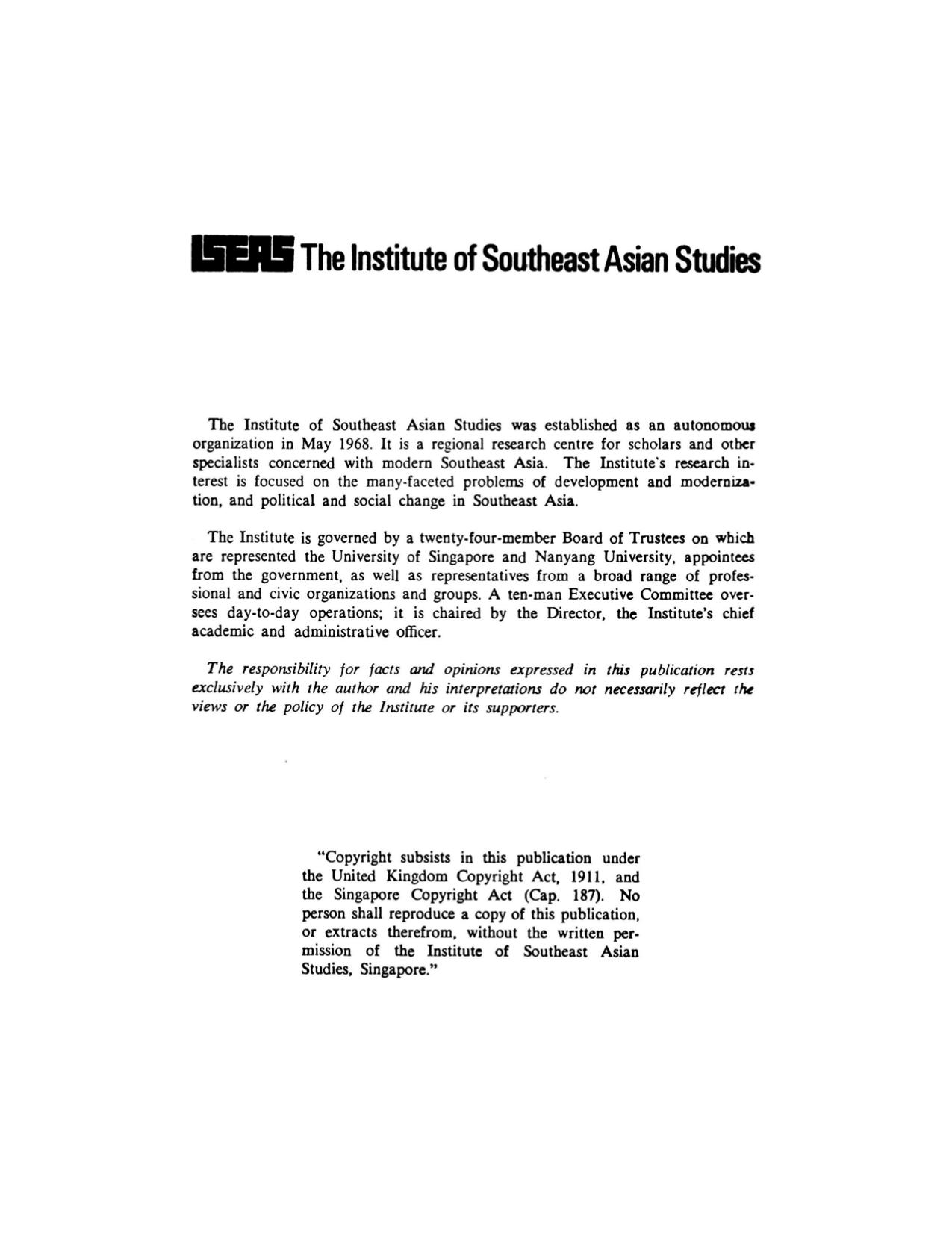 National and Regional Interests in ASEAN: Competition and Cooperation in International Politics by Russell H. Fifield