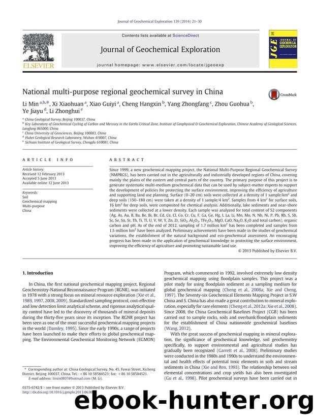 National multi-purpose regional geochemical survey in China by unknow