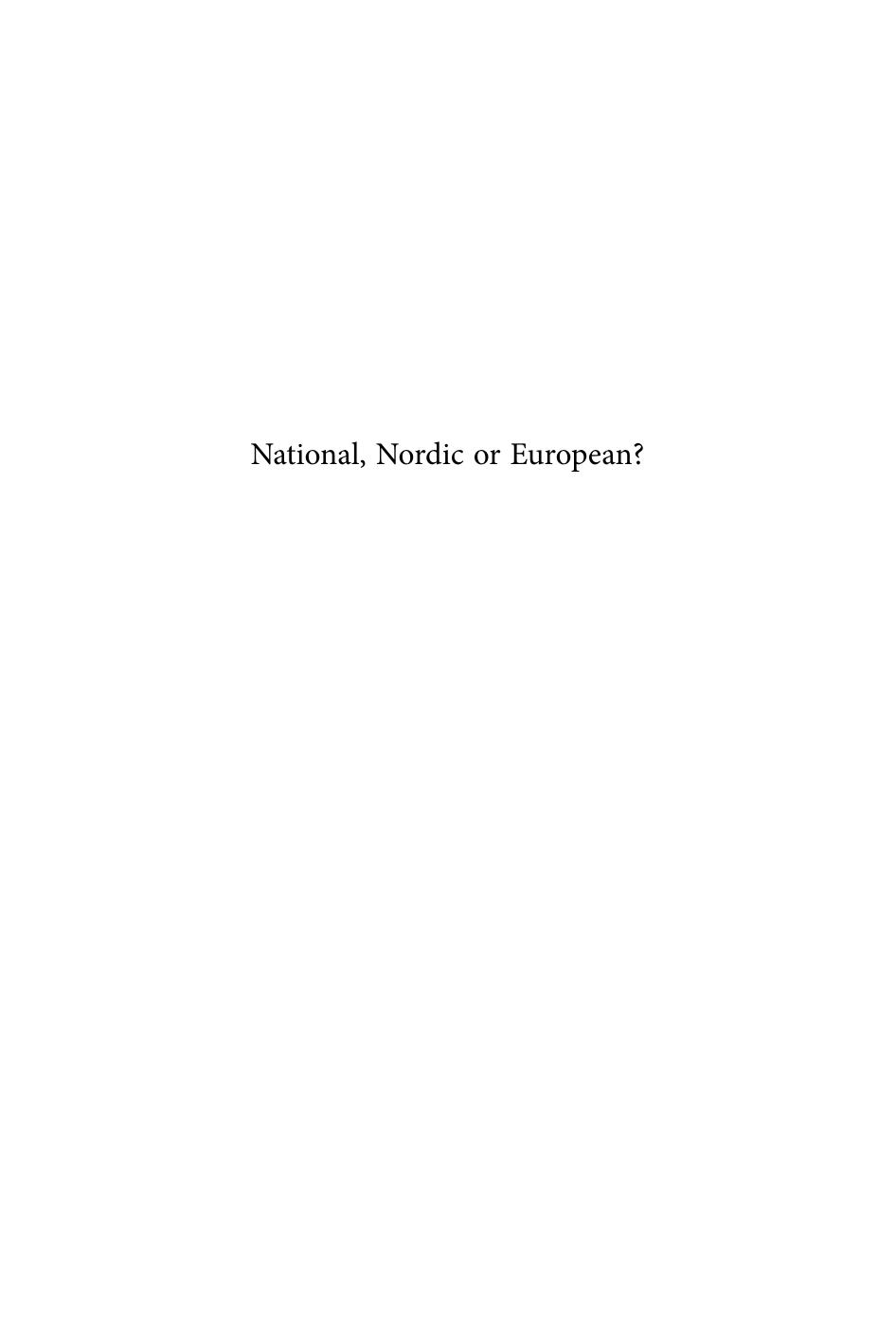 National, Nordic or European? : Nineteenth-Century University Jubilees and Nordic Cooperation by Pieter Dhondt