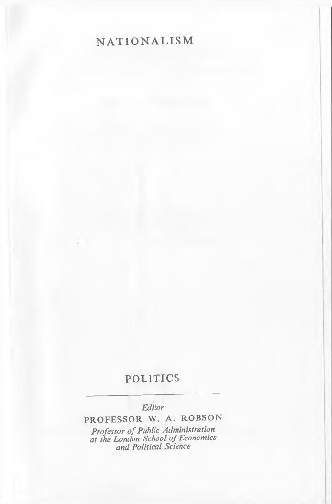 Nationalism by Elie Kedourie