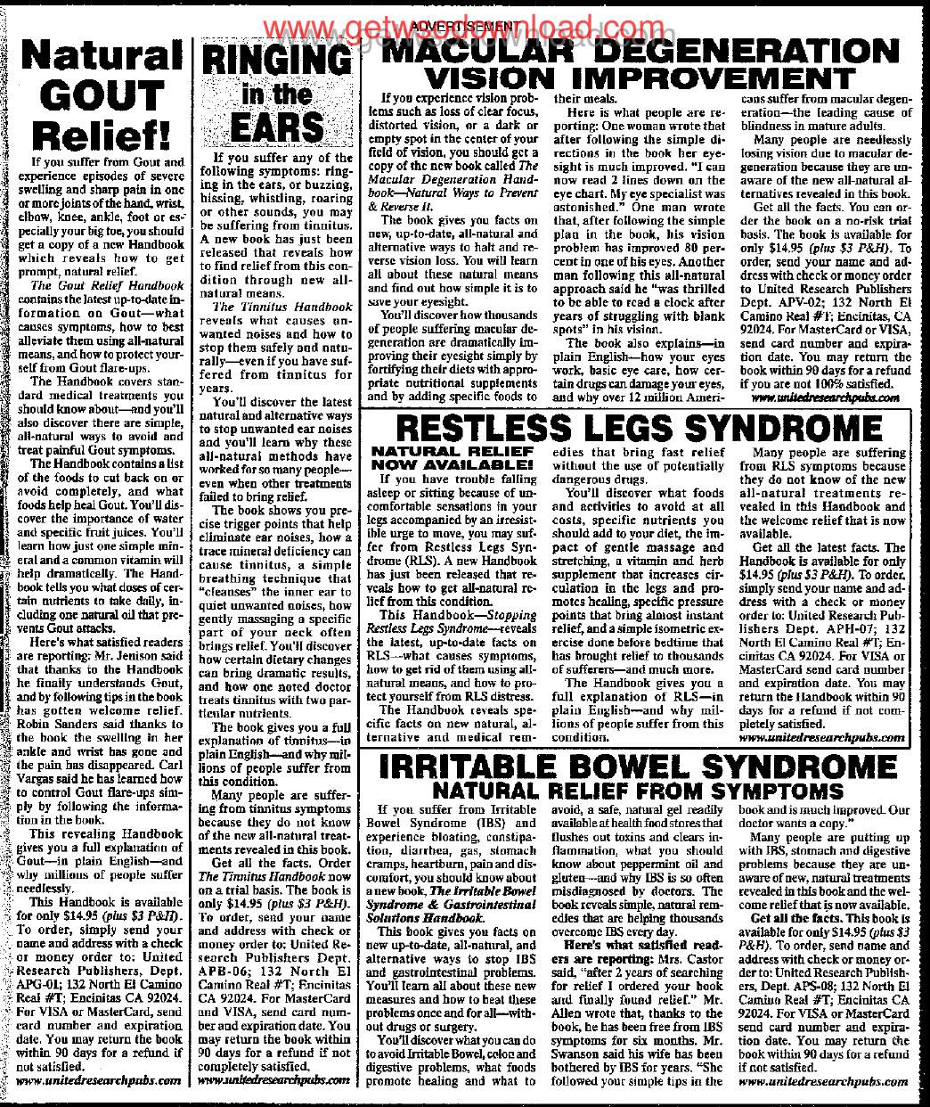 Natural Gout Relief by Copyright 2007 Heritage Microfilm Inc. and Newspaperarchive.com