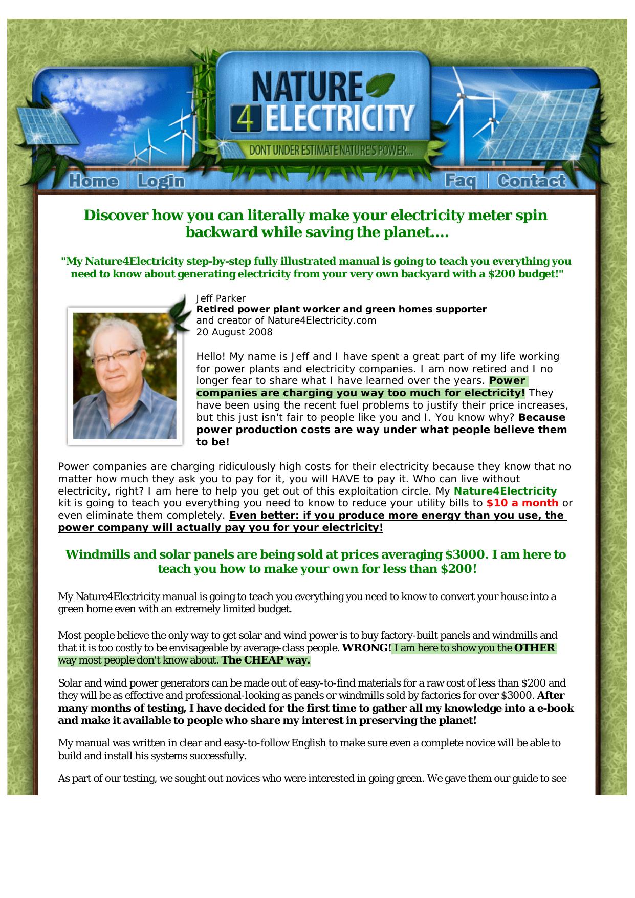 Nature4Electricity - Renewable Energies - Solar And Wind Power! by Best of Kuszter's Collection