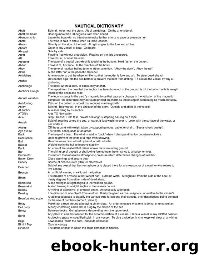 Nautical Dictionary by Stephen Larivee