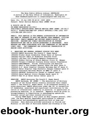 Naval Service Medical News (NSMN) 95-26 by U.S. Navy. Bureau of Medicine & Surgery