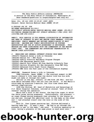 Naval Service Medical News (NSMN) 95-29 by U.S. Navy. Bureau of Medicine & Surgery