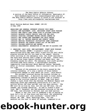 Naval Service Medical News (NSMN) 96-19 by U.S. Navy. Bureau of Medicine & Surgery