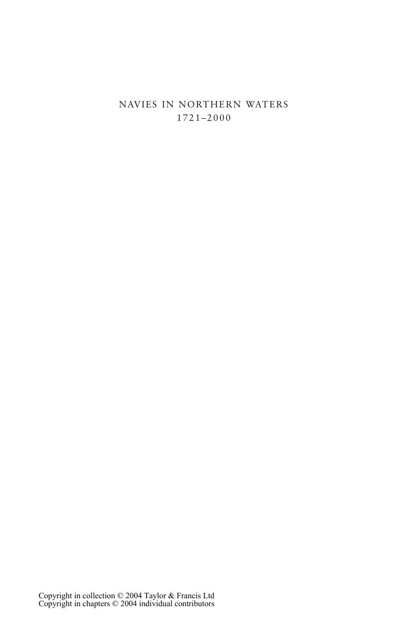 Navies in Northern Waters (Cass Series: Naval Policy and History) by Unknow