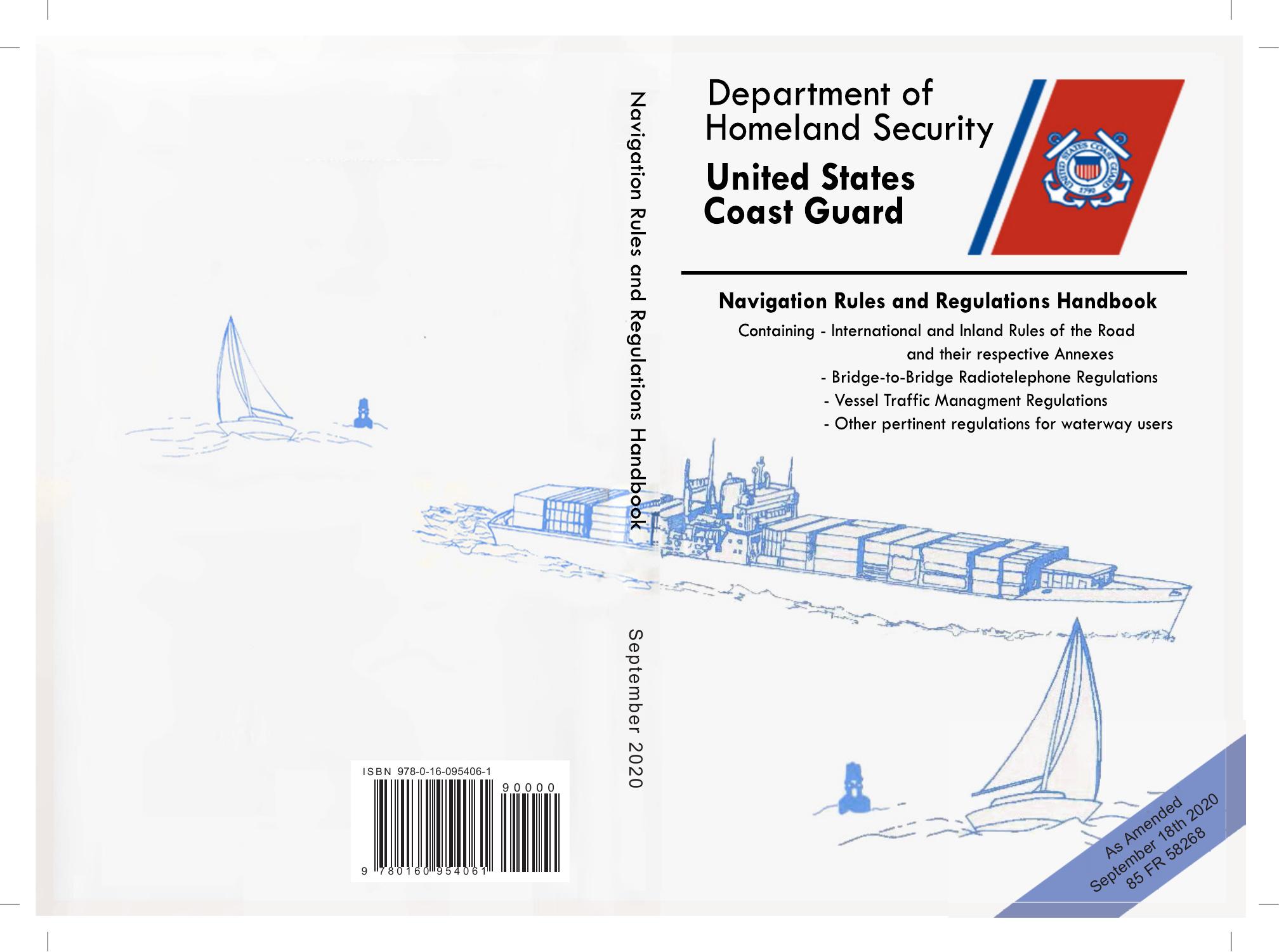 Navigation Rules And Regulations Handbook (Color Print): Containing - International & Inland Rules by USCG