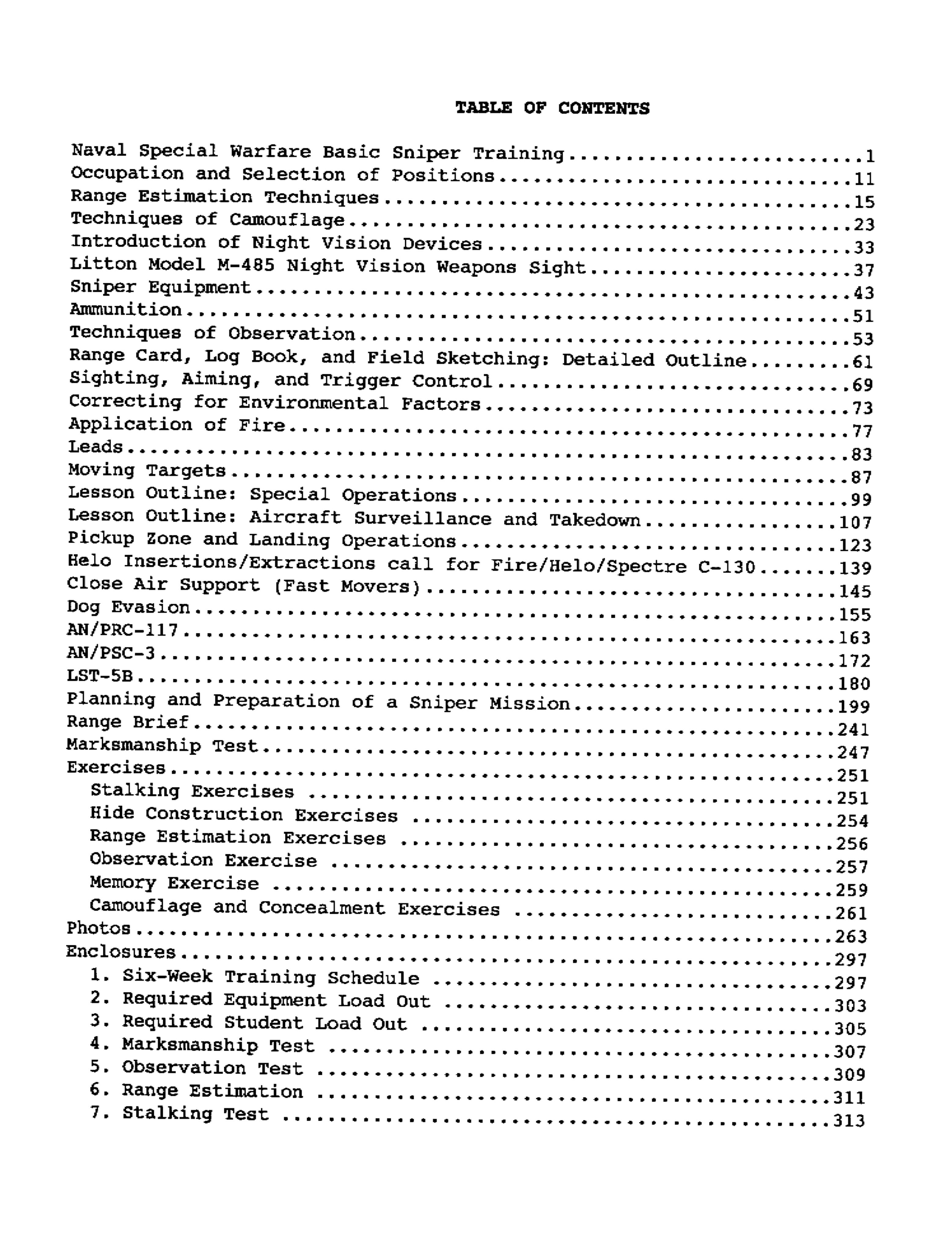 Navy SEAL Sniper Training Manual by Unknown