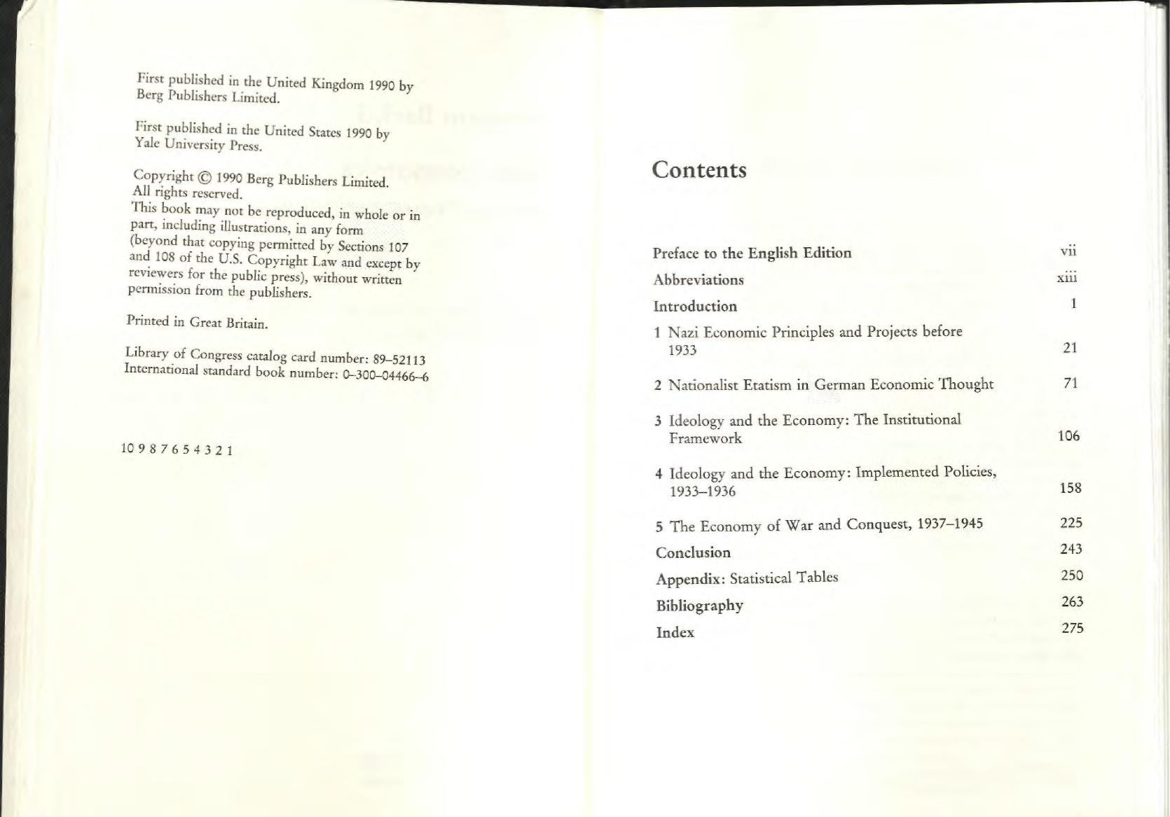 Nazi Economics : Ideology, Theory, and Policy by Avraham Barkai