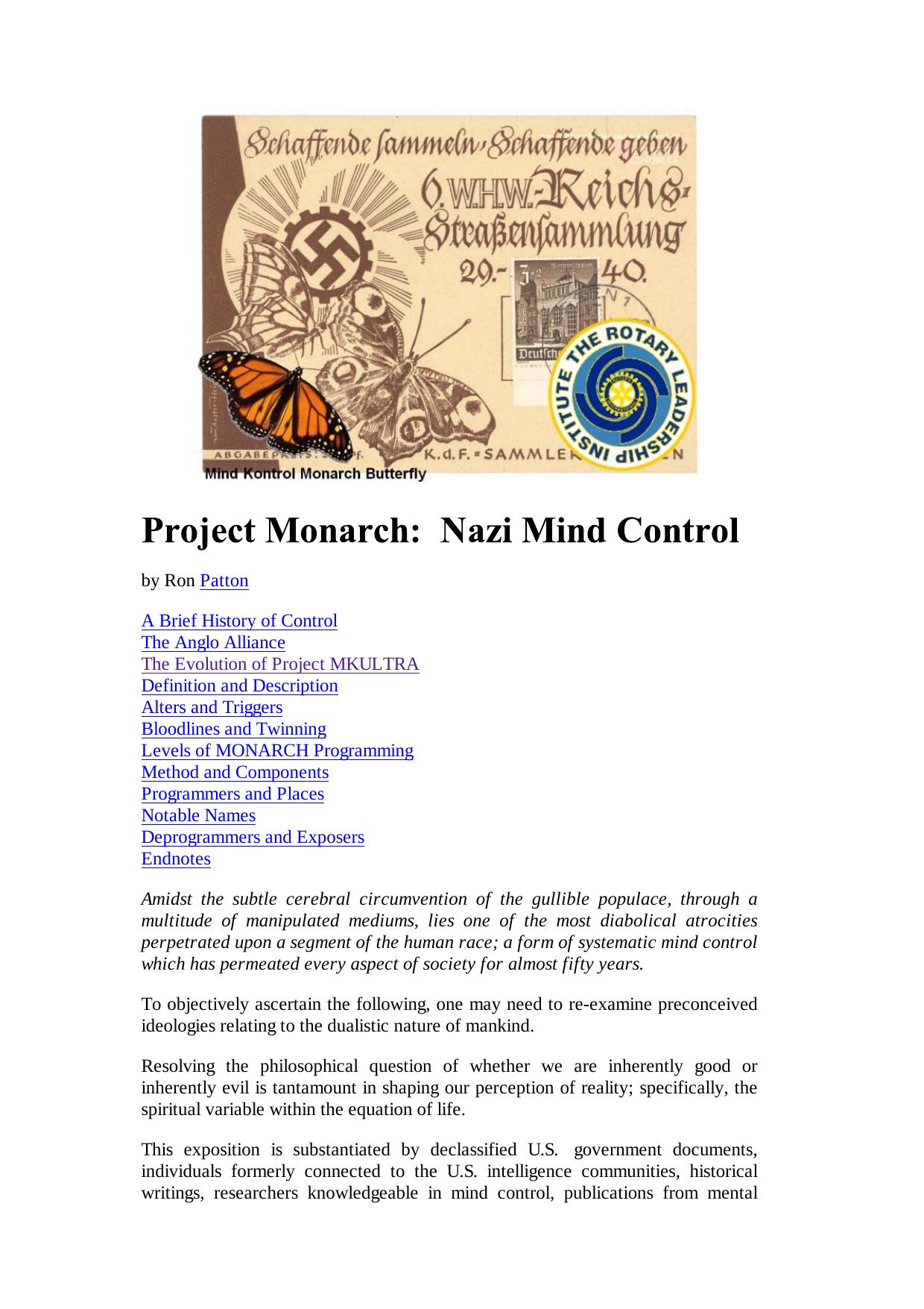 Nazi Mind Control by admin