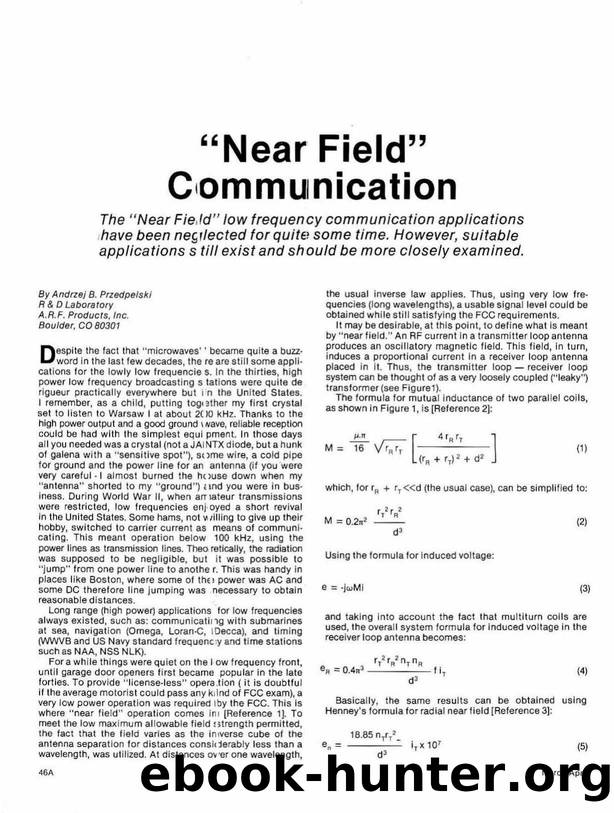 Near Field Communication by Unknown