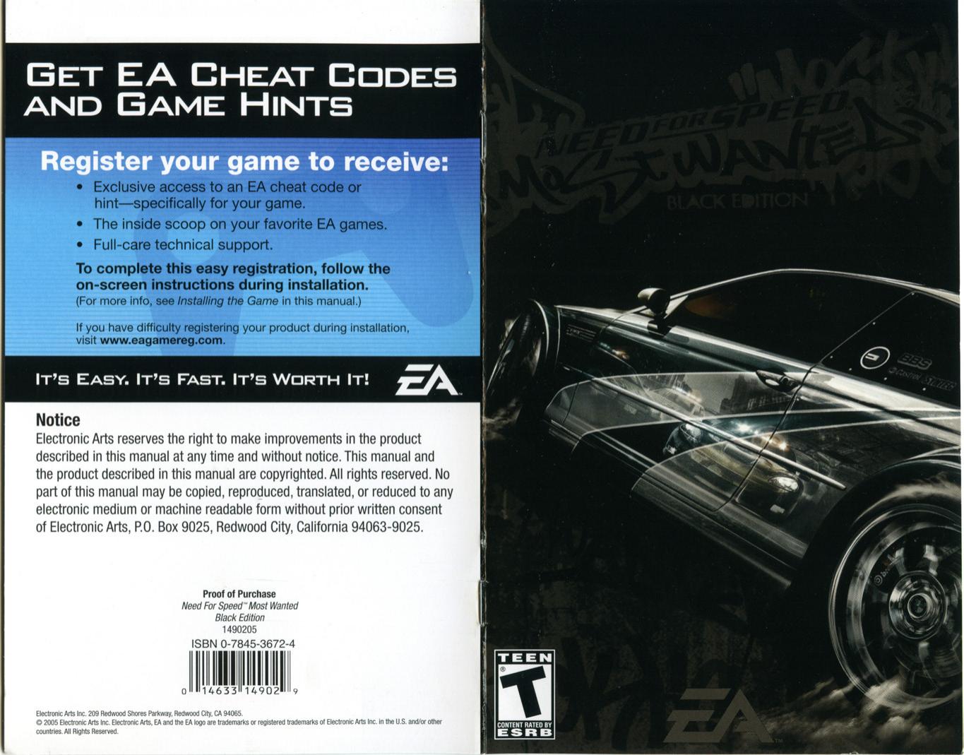 Need For Speed - Most Wanted - Black Edition by Manual-Tedox