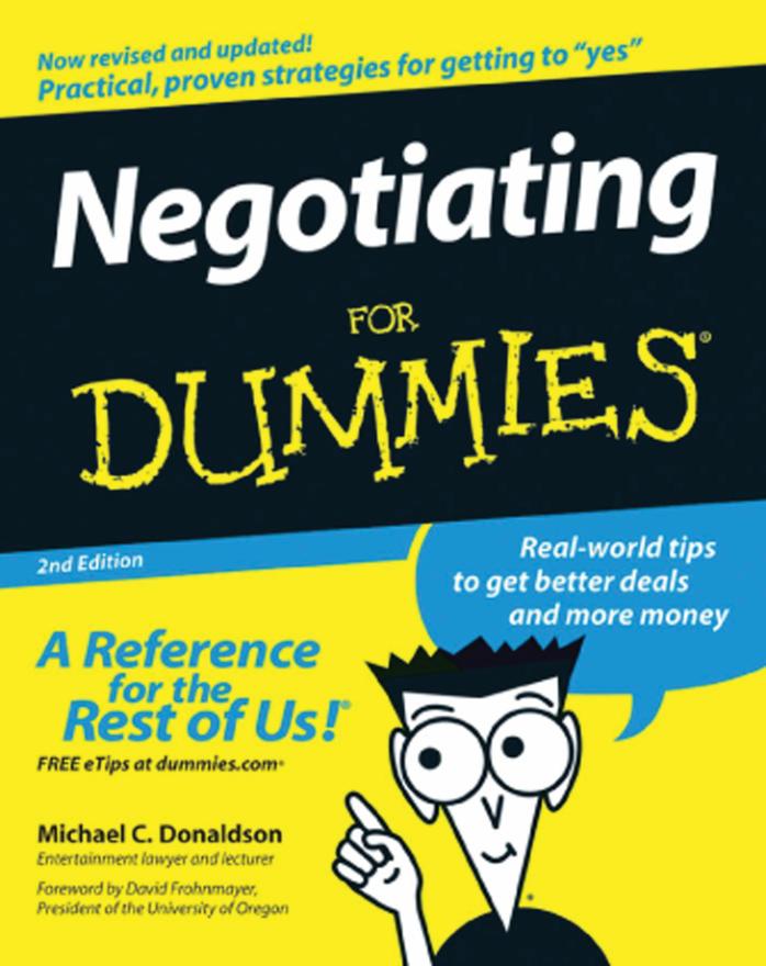 Negotiating For Dummies by Michael C. Donaldson
