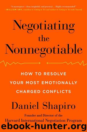 Negotiating the Nonnegotiable: How to Resolve Your Most Emotionally Charged Conflicts by Daniel Shapiro