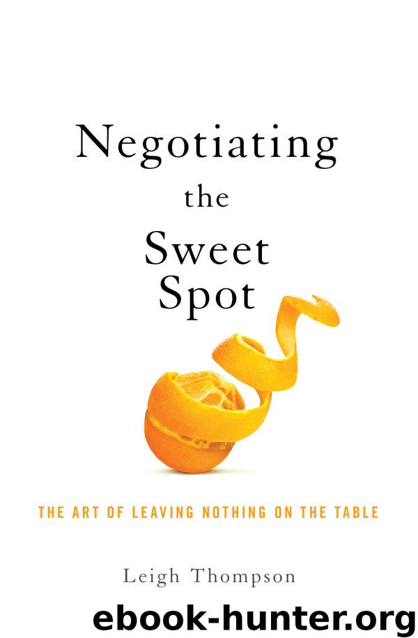 Negotiating the Sweet Spot by Leigh Thompson