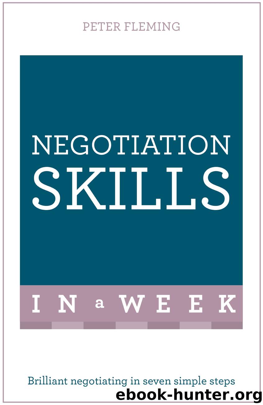 Negotiation Skills In A Week by Author