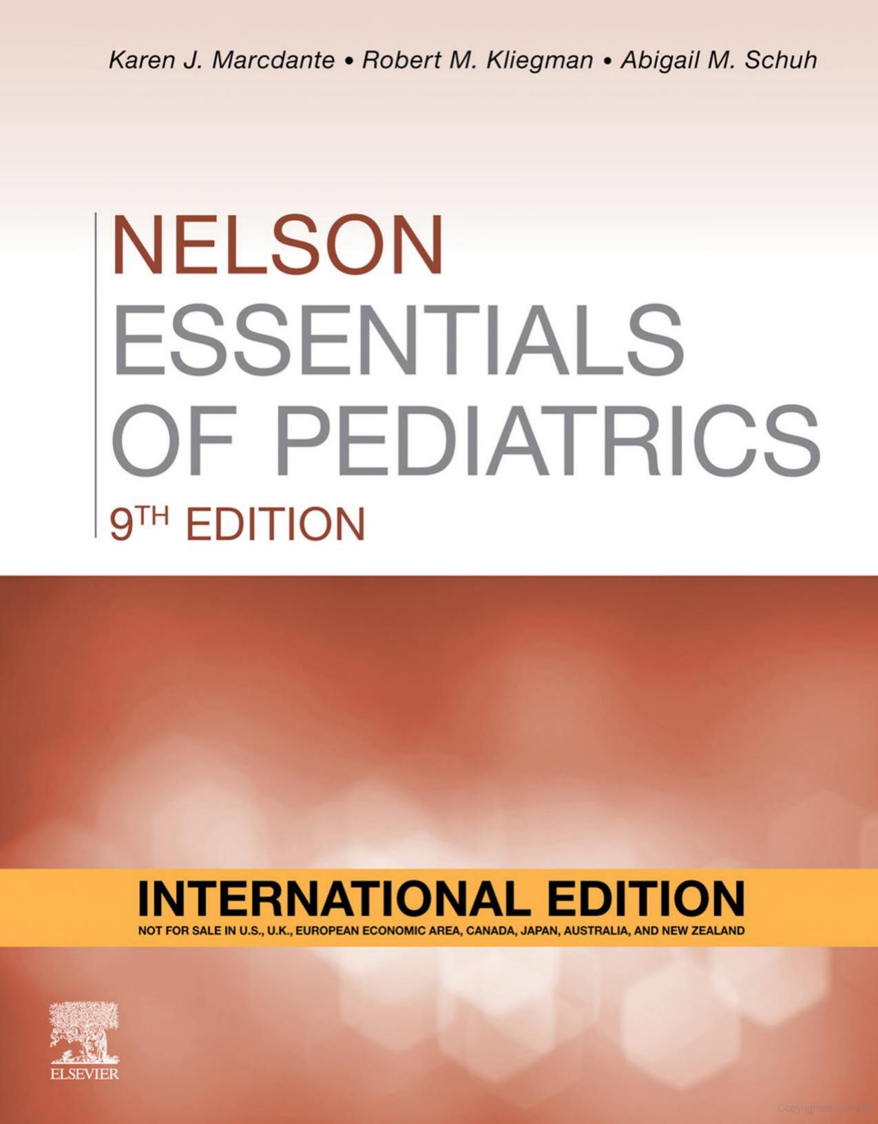 Nelson Essentials of Pediatrics, 9th Edition by Karen Marcdante Robert M. Kliegman Abigail M. Schuh