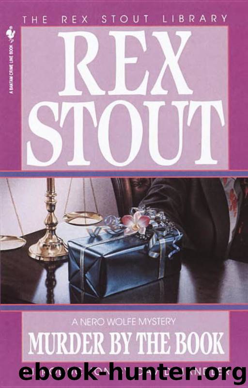 Nero Wolfe (19): Murder by the Book by Stout Rex