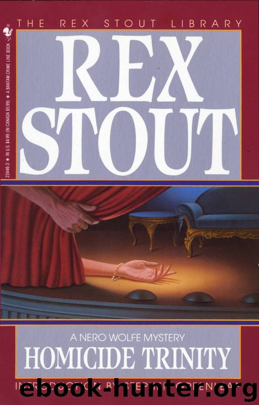 Nero Wolfe (36): Homicide Trinity by Stout Rex