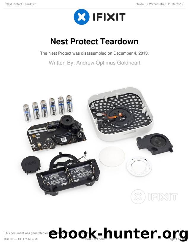 Nest Protect Teardown by Unknown