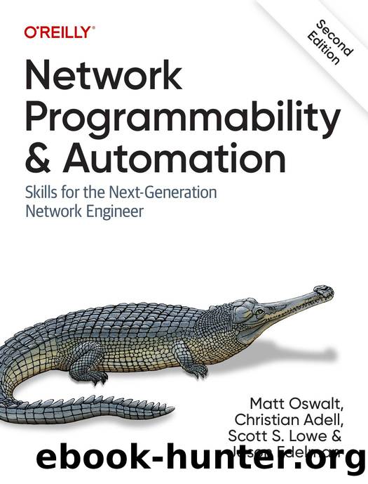 Network Programmability and Automation by Matt Oswalt Christian Adell Scott S. Lowe and Jason Edelman