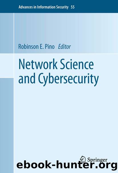 Network Science and Cybersecurity by Robinson E. Pino