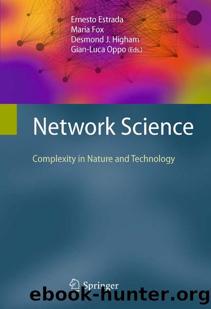 Network Science by Ernesto Estrada Maria Fox Desmond J. J. Higham & Gian-Luca Oppo
