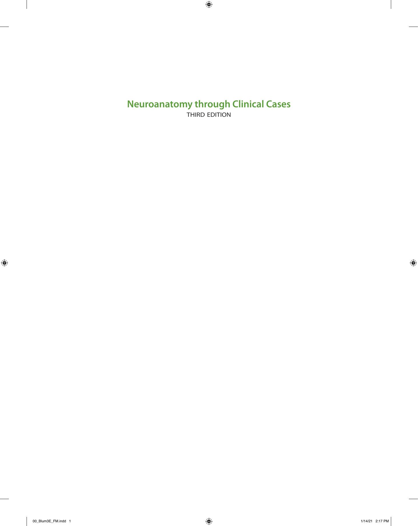 Neuroanatomy through Clinical Cases by Hal Blumenfeld