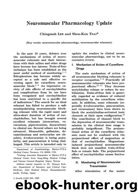 Neuromuscular pharmacology update by Unknown