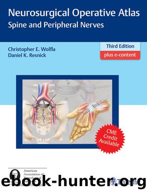 Neurosurgical Operative Atlas: Spine and Peripheral Nerves by Christopher Wolfla Daniel K. Resnick