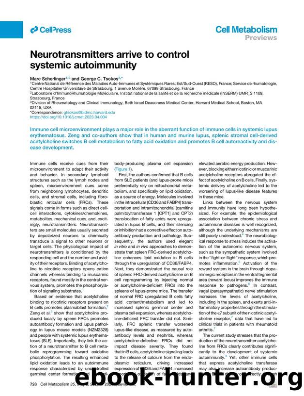 Neurotransmitters arrive to control systemic autoimmunity by Marc Scherlinger & George C. Tsokos
