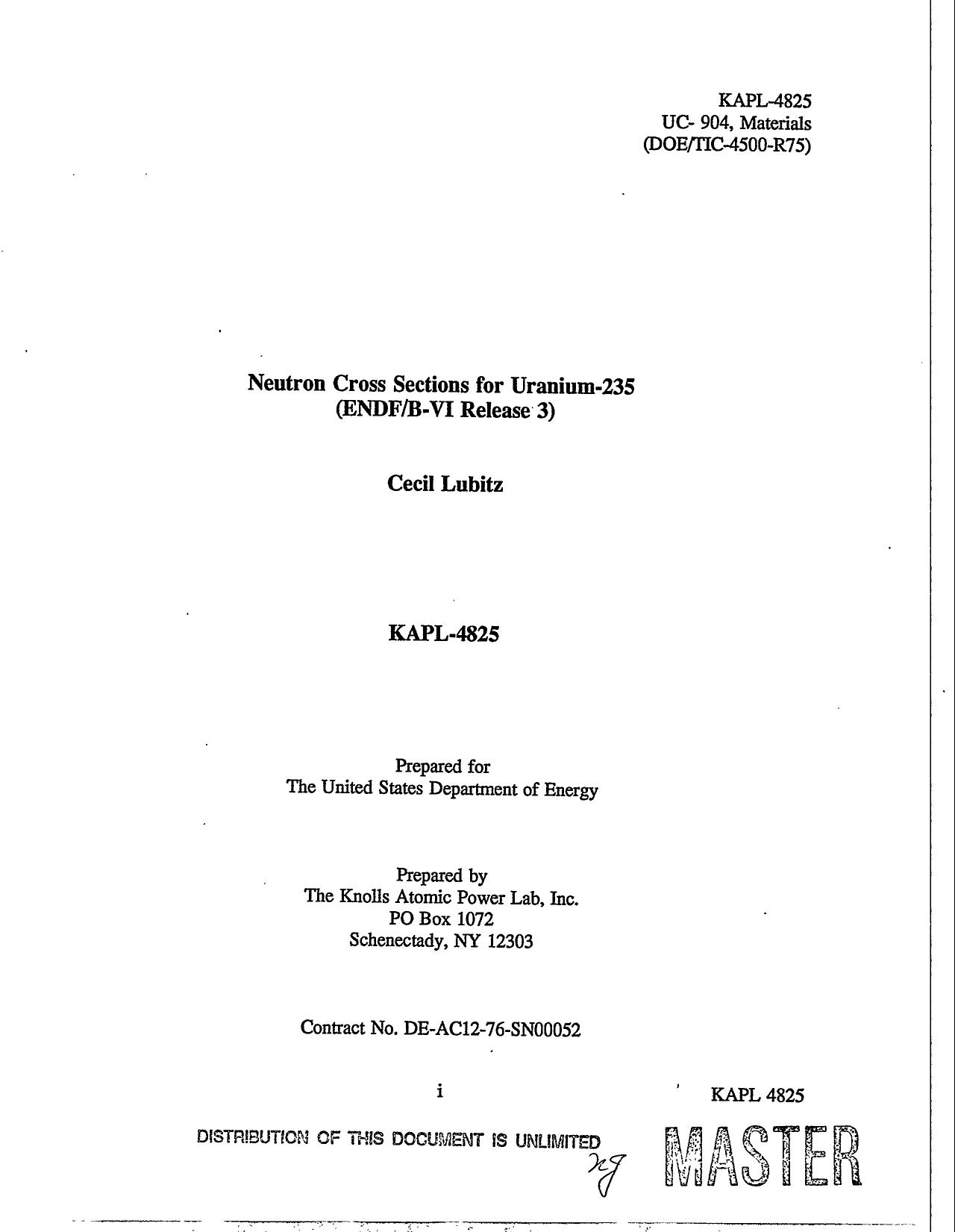 Neutron cross sections by Donald James Hughes