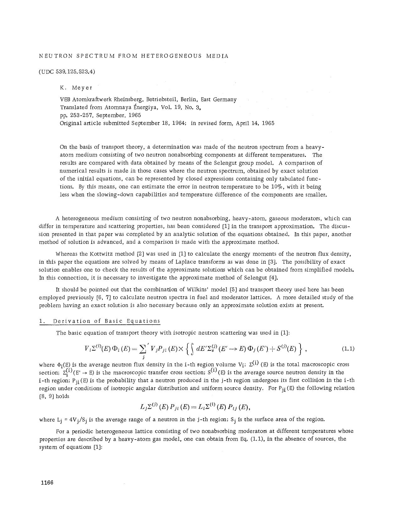 Neutron spectrum from heterogeneous media by Unknown