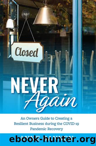 Never Again: An Entrepreneurs Guide to Creating a Resilient Business During the COVID-19 Pandemic Recovery by Anne Gannon