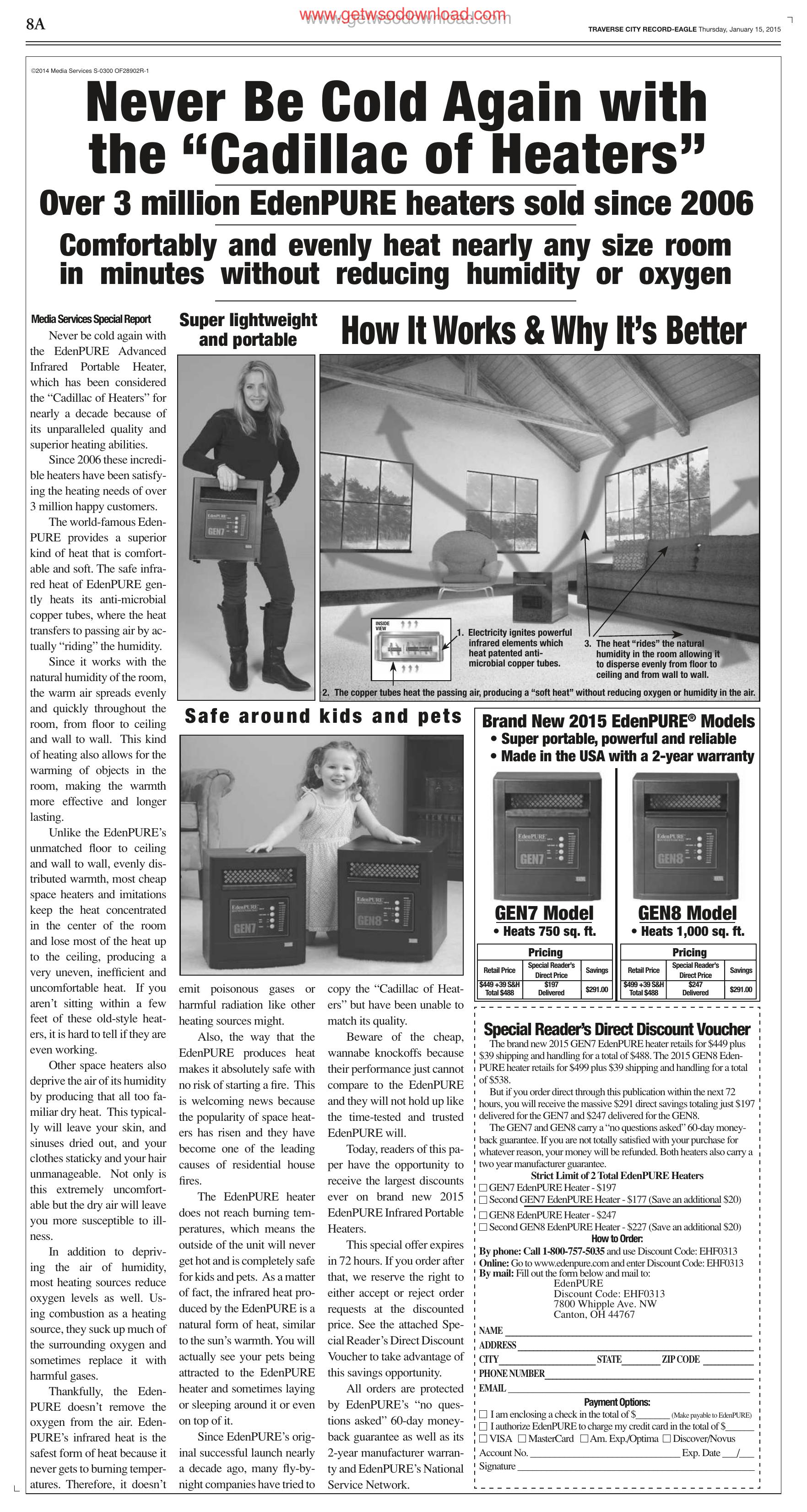 Never Be Cold Again with the Cadillac of Heaters by Unknown