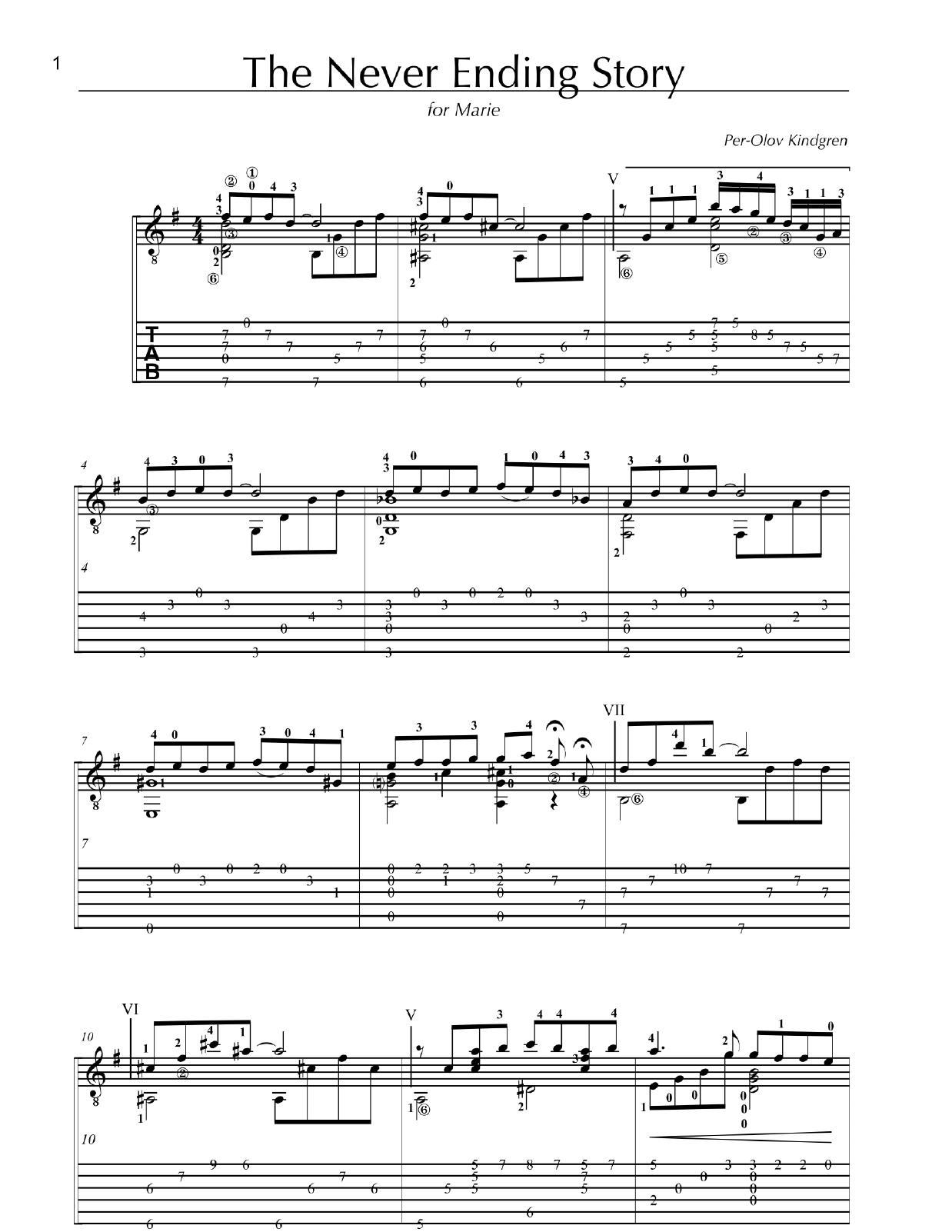 Never Ending Story TAB by Unknown