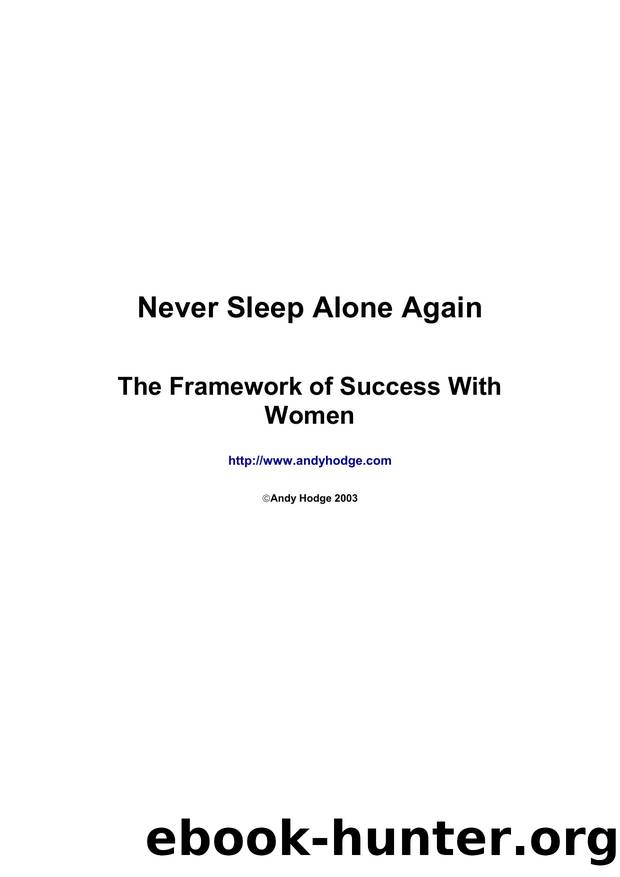 Never Sleep Alone Again by david