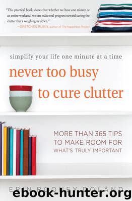 Never Too Busy to Cure Clutter by Erin Rooney Doland