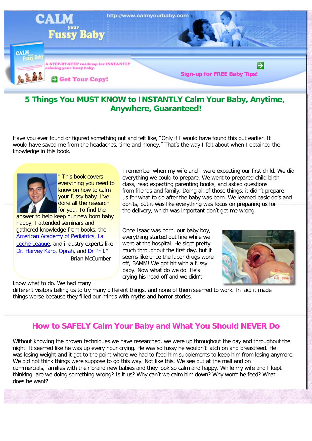 New Baby Calming System. by Best of Kuszter's Collection