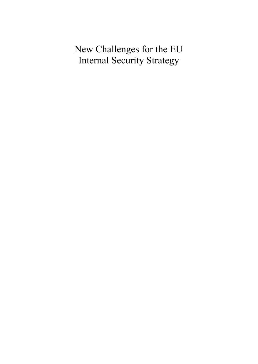 New Challenges for the EU Internal Security Strategy by Maria O'Neill; Ken Swinton; Aaron Winter