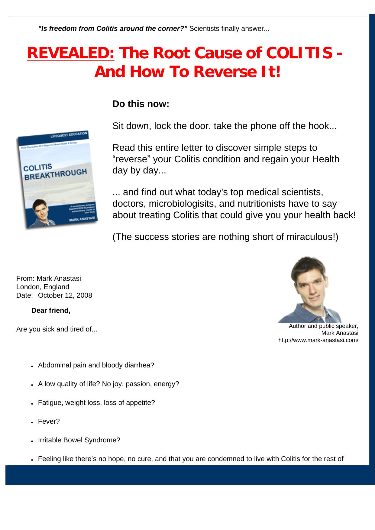 New Colitis Breakthrough. by Best of Kuszter's Collection