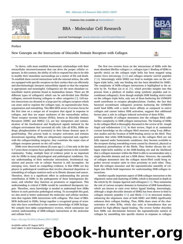 New Concepts on the Interactions of Discoidin Domain Receptors with Collagen by Rafael Fridman & Gunjan Agarwal