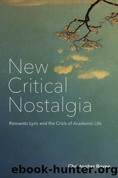 New Critical Nostalgia by Christopher Rovee