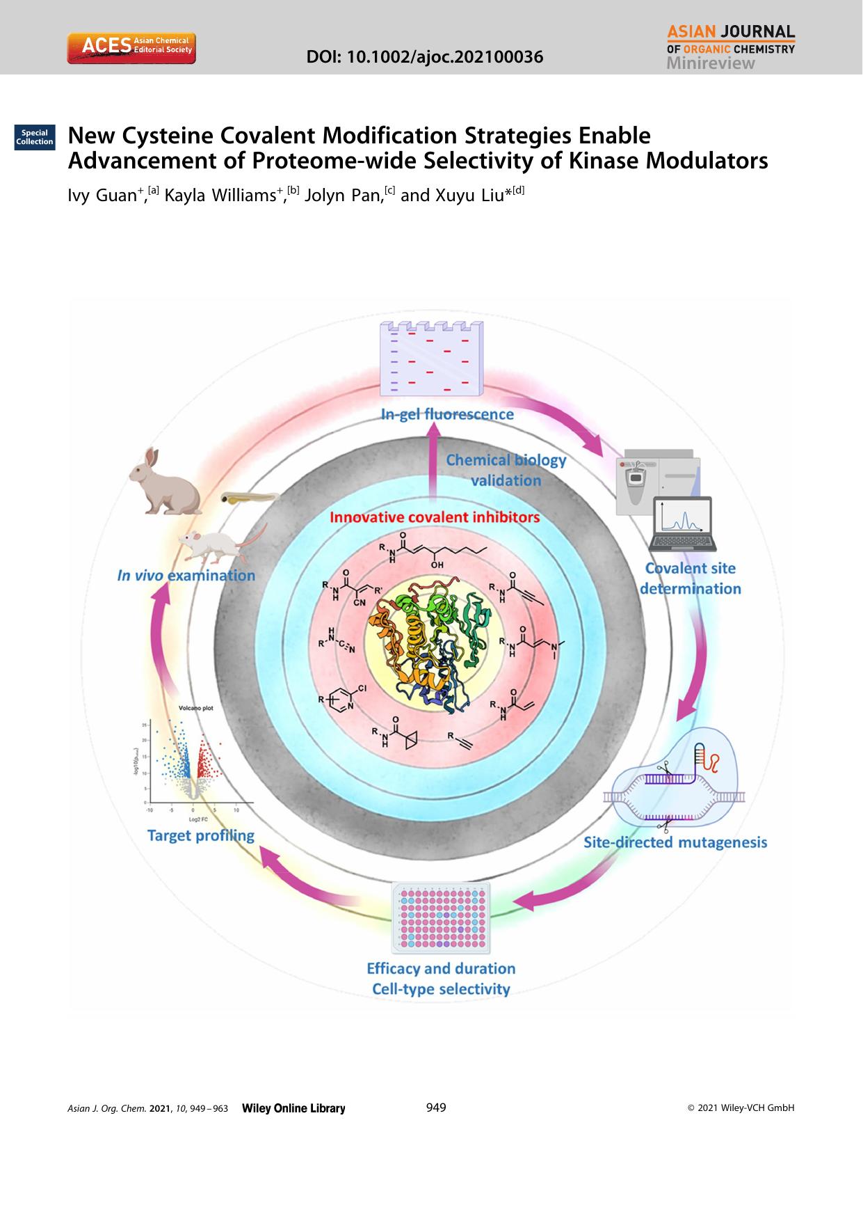 New Cysteine Covalent Modification Strategies Enable Advancement of Proteomeâwide Selectivity of Kinase Modulators by Unknown